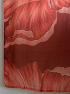 Suta Maroon Floral Pure Cotton Saree | Grocsy