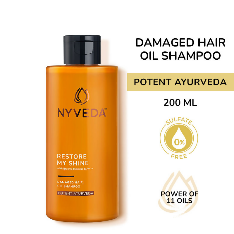 Nyveda Restore My Shine Damaged Hair Oil Shampoo | Grocsy