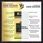 Indus Valley 100% Organic Hair Color & SPA with Essential Oil - Dark Brown | Grocsy