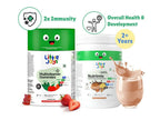 Little Joys Nutrimix Powder Hazelnut Chocolate + Multivitamin Gummies Combo | Grocsy