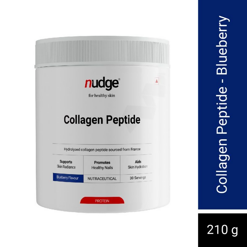 Nudge Collagen Peptide Blueberry Flavour Protein Powder | Grocsy