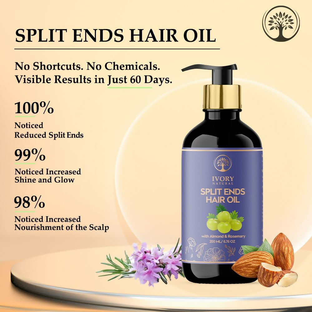 Ivory Natural Splits Ends Repair Hair Oil - Natural Hair Therapy For Split Ends And Hair Wellness | Grocsy