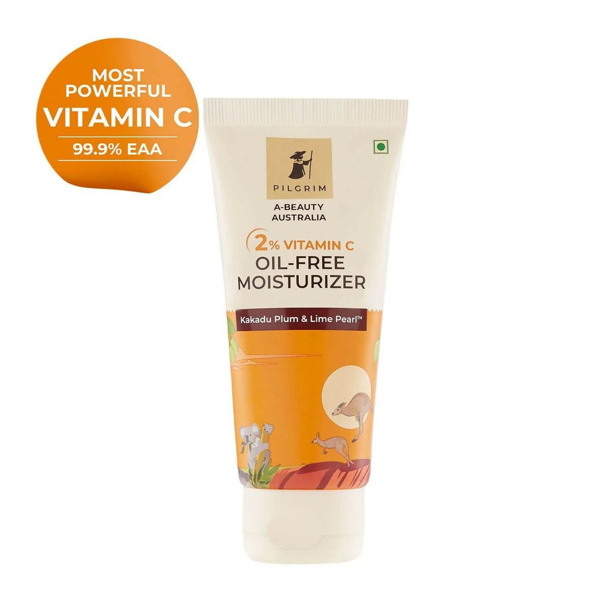 Pilgrim Australian 2% Vitamin C Oil free Moisturizer with Kakadu Plum & Lime Pearl For Oily & Acne Prone Skin | Grocsy