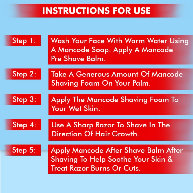 Mancode Shaving Foam For Men | Grocsy