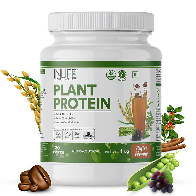 Inlife Plant Protein Powder Coffee | Grocsy