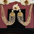 JS Fashion Laxmi Design Temple Jewellery Kaan Chain Earrings for Women | Grocsy