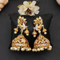 JS Fashion Peacock Kemp Jhumka Earrings for Women | Grocsy
