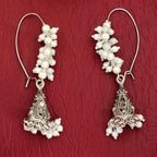 JS Fashion Beautiful Designer Oxidized Silver Earrings for Women & Girls | Grocsy
