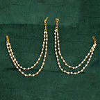 JS Fashion Traditional Double-Line Kaan Chain with Pearls for Women | Grocsy