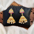 JS Fashion Short Jhumka Earrings with Full American Diamond Stone – Elegant Party Wear Design | Grocsy