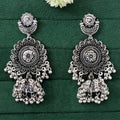JS Fashion Designer Beautiful Oxidised Silver Earrings for Women & Girls | Grocsy