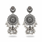 JS Fashion Designer Beautiful Oxidised Silver Earrings for Women & Girls | Grocsy