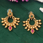 JS Fashion Beautiful Design High Gold Polish Full Stone Earrings for Women | Grocsy