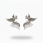JS Fashion Beautiful Designer Oxidized Silver Earrings for Women | Grocsy