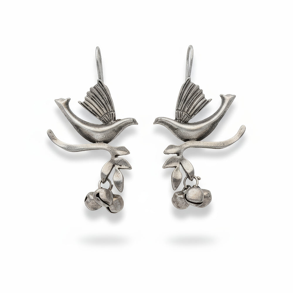 JS Fashion Beautiful Designer Oxidized Silver Fancy Earrings for Women & Girls | Grocsy
