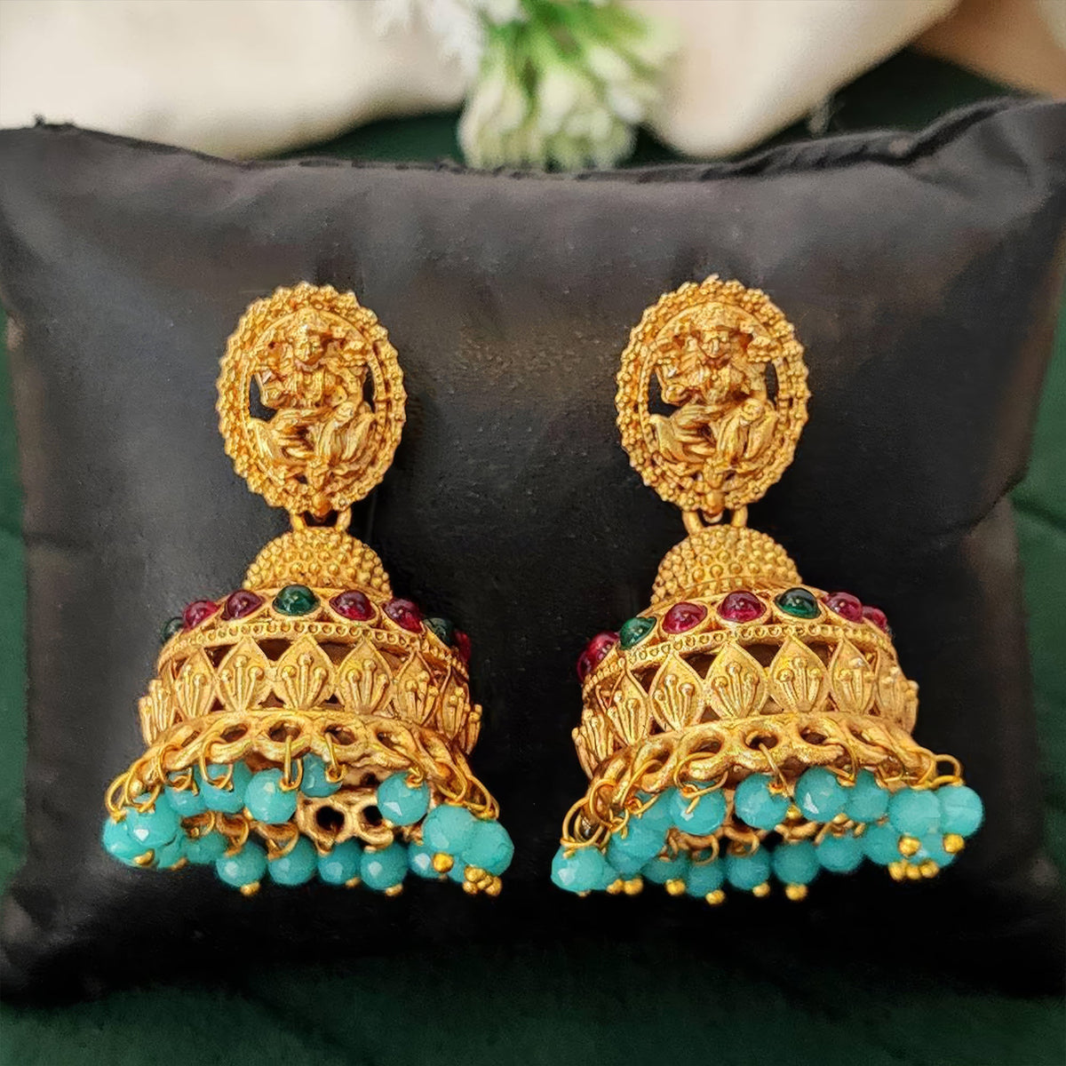 JS Fashion Antique Rajwadi Temple Designer Jhumka Earrings for Women & Girls | Grocsy