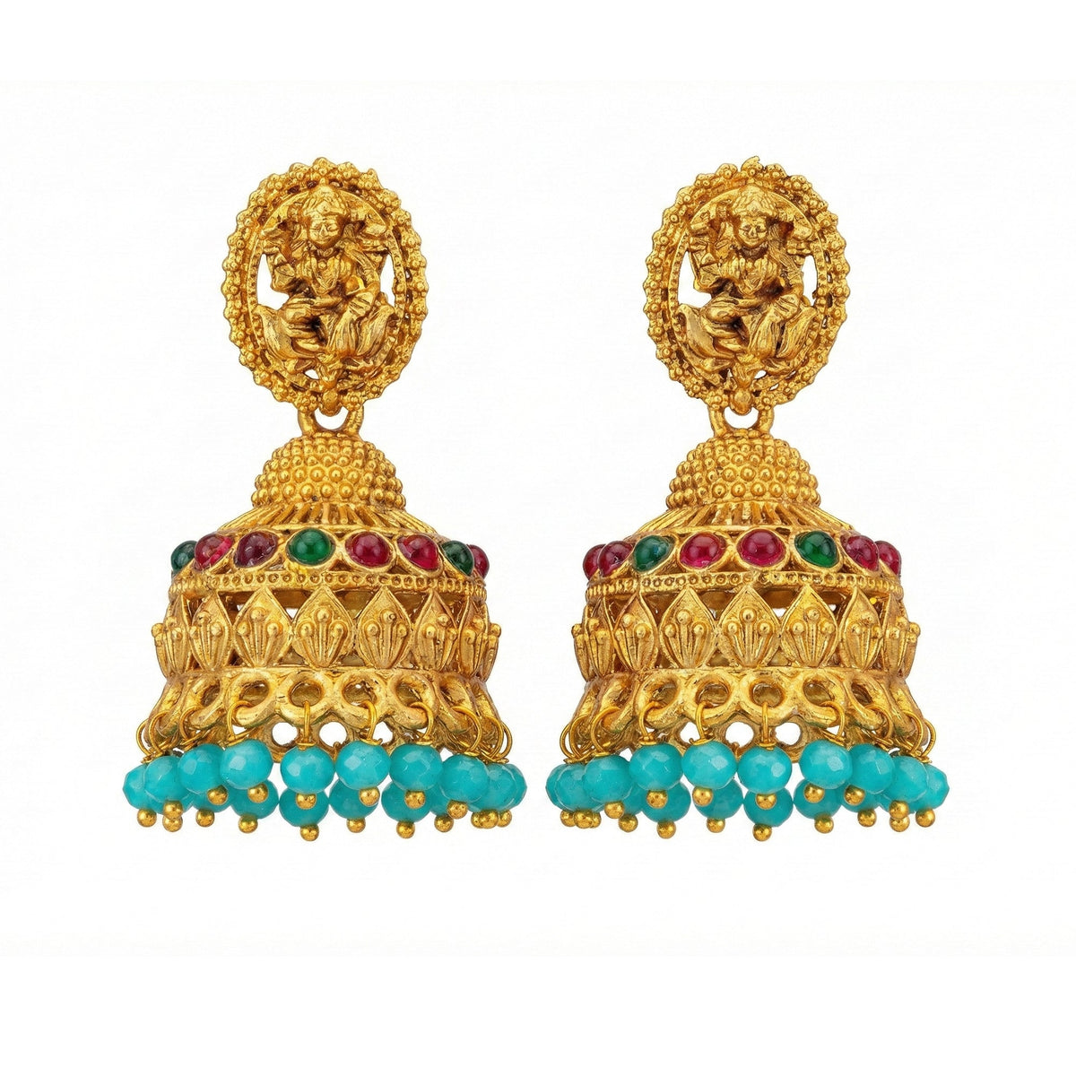JS Fashion Antique Rajwadi Temple Designer Jhumka Earrings for Women & Girls | Grocsy