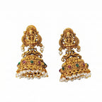 JS Fashion Lakshmi Motif Rajwadi Temple Jhumka Earrings for Women & Girls | Grocsy