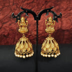 JS Fashion God Laxmi Leaf Jhumka Temple Earrings for Women & Girls | Grocsy