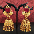JS Fashion Matte Gold Polish Designer Jhumka Earrings for Women | Grocsy