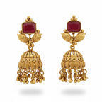 JS Fashion Matte Gold Polish Designer Jhumka Earrings for Women | Grocsy