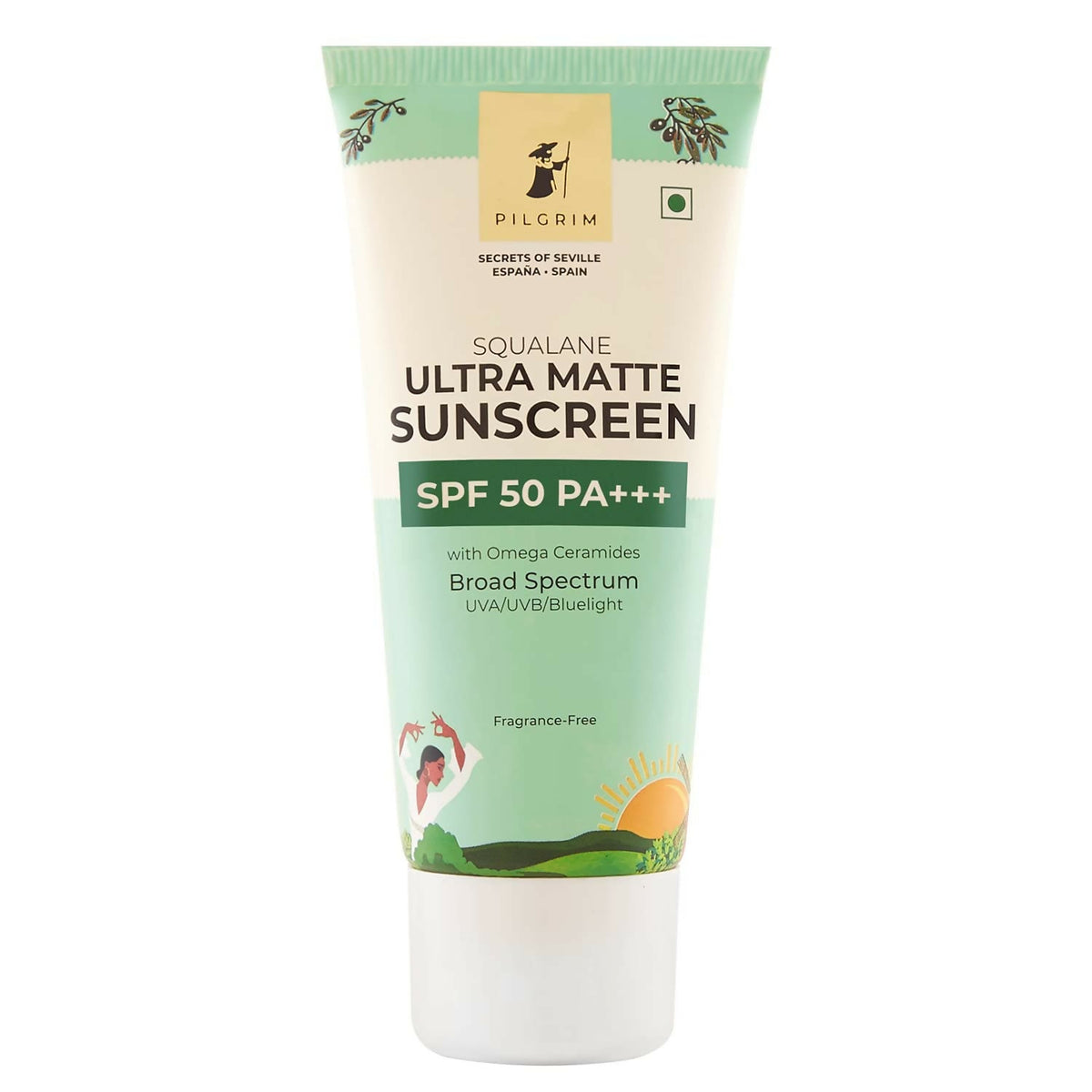 Pilgrim Ultra Matte Sunscreen Spf 50 Pa+++ For Women & Men With Omega Ceramides & Vitamin E | Grocsy