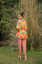 Women's Casual Fashionable Multi Mull Cotton co-ord set - Anya | Grocsy