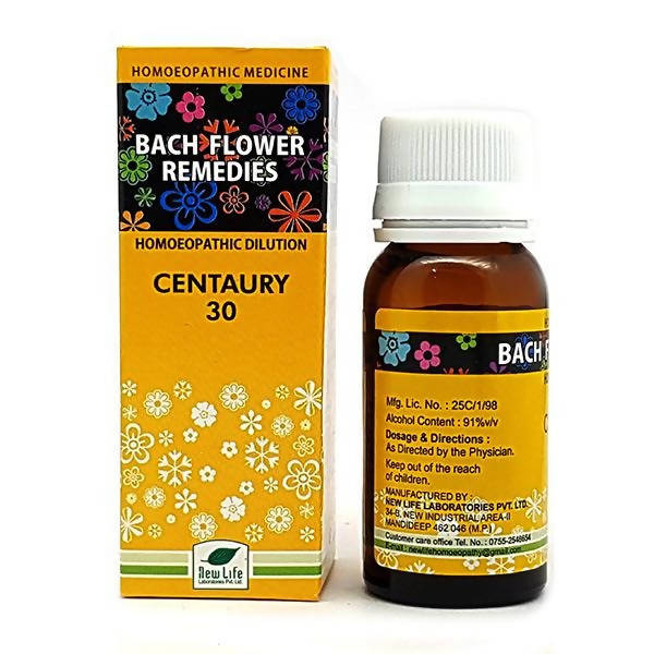 New Life Homeopathy Bach Flower Remedies Centaury 30 Dilution | Grocsy