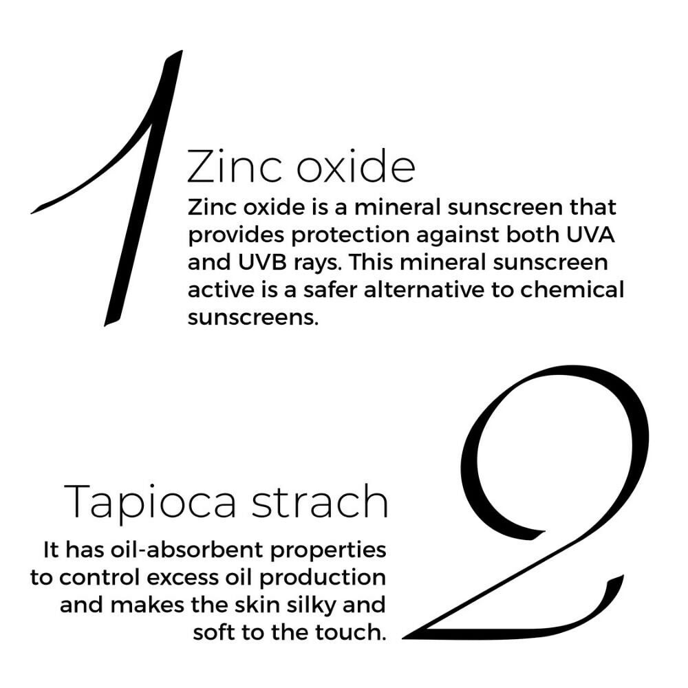 Brillare Zinc Powder Sunscreen SPF 50 - Ivory 01 | Grocsy