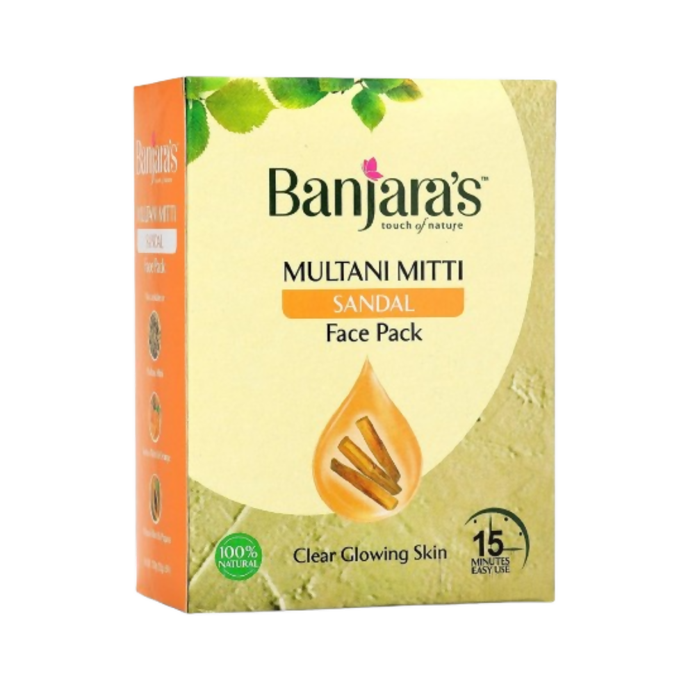 Banjara's Multani Mitti Sandal Face Pack Powder | Grocsy