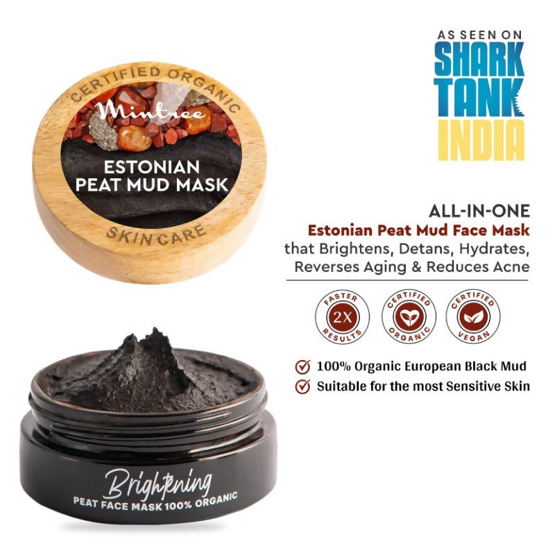 Mintree Certified Organic & Vegan Estonian Peat Mud Mask | Grocsy