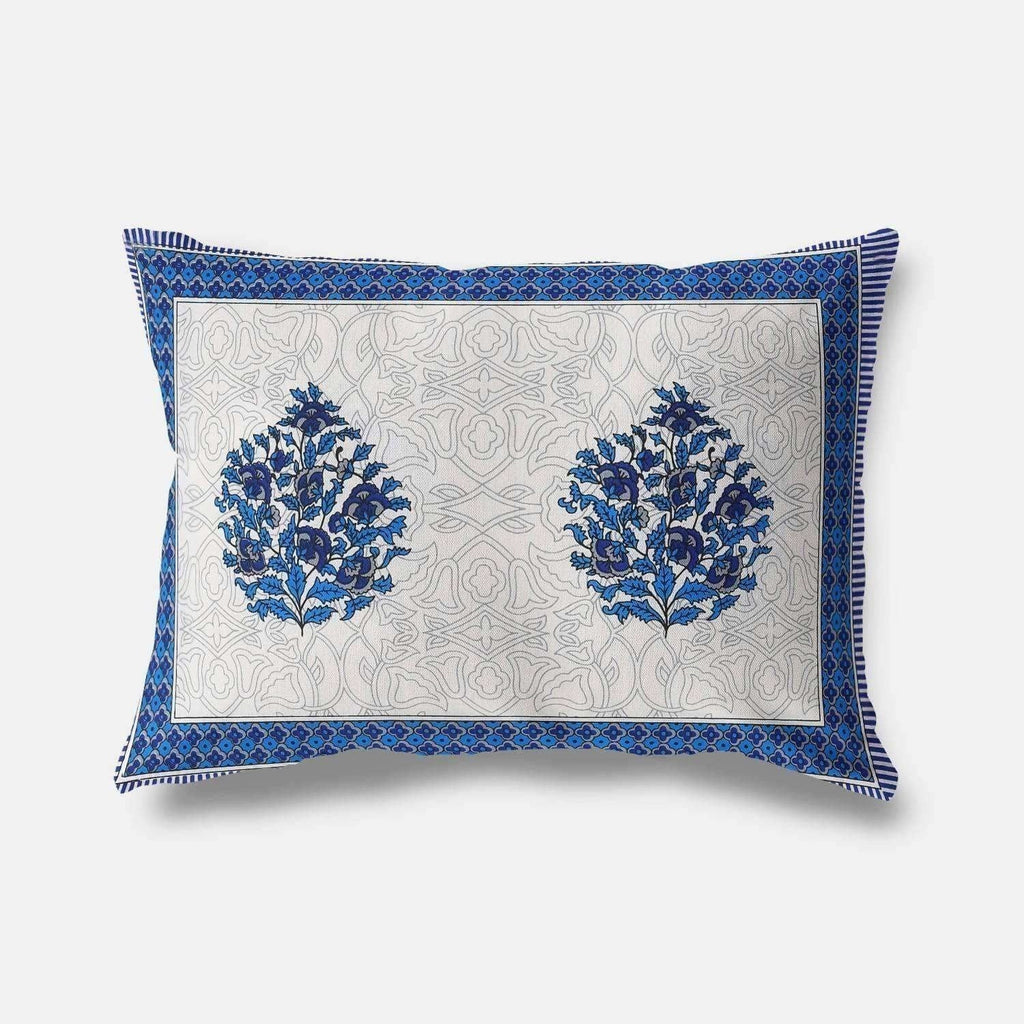 Queen Size 230x270 Cms Jaipuri Hand Block Printed Traditional 144TC Cotton Bedsheet with 2 Pillow Covers | Grocsy