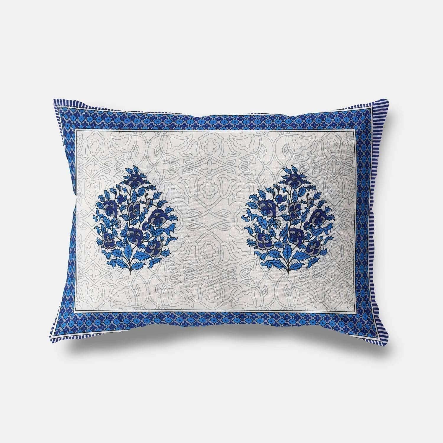Queen Size 230x270 Cms Jaipuri Hand Block Printed Traditional 144TC Cotton Bedsheet with 2 Pillow Covers | Grocsy