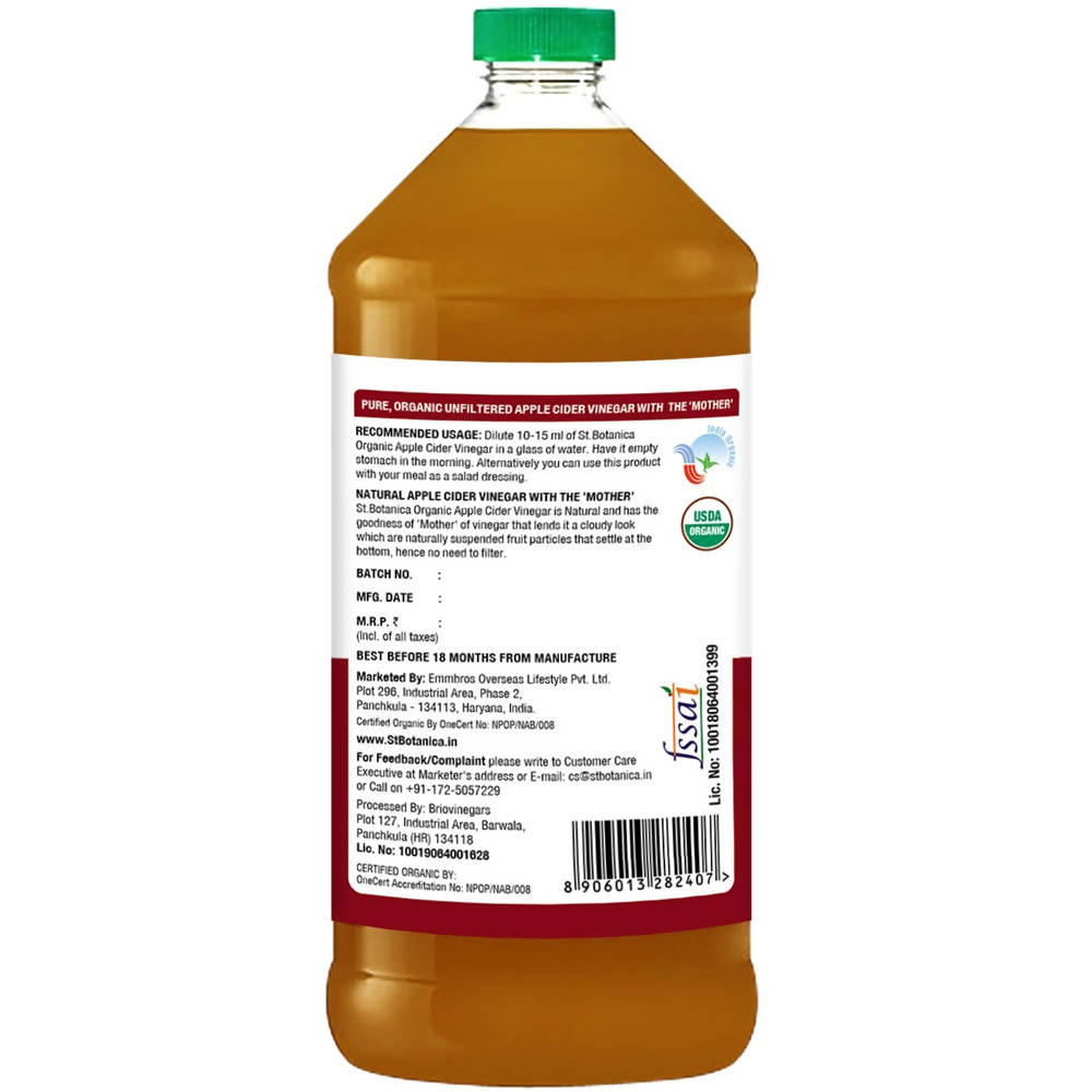 St.Botanica Organic Apple Cider Vinegar | Grocsy
