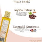 The Pure Story Natural Cold Pressed Jojoba Oil for Hair & All Body parts | Grocsy