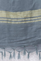 Mominos Fashion Moeza Slub Cotton Grey Dupatta | Grocsy
