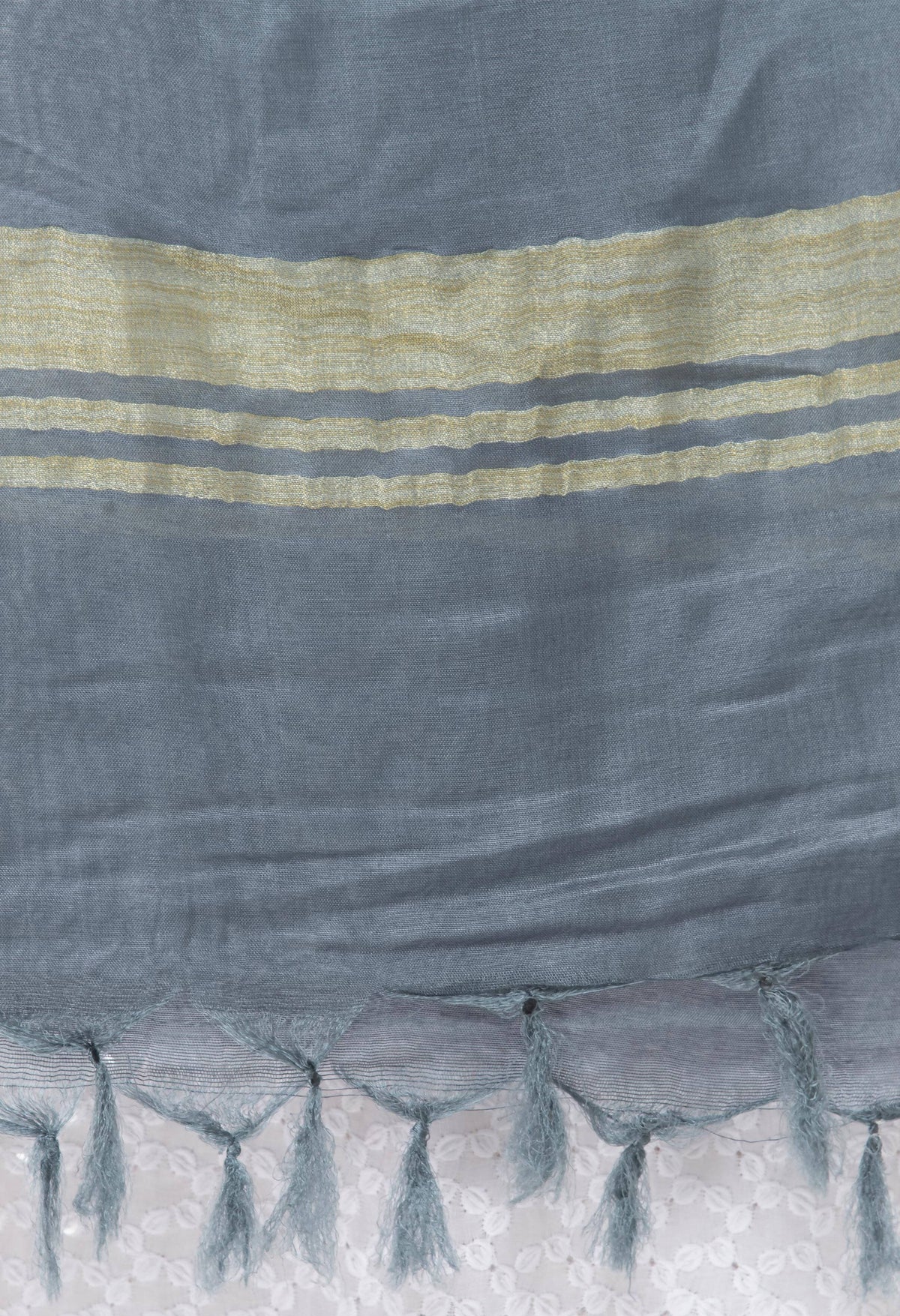 Mominos Fashion Moeza Slub Cotton Grey Dupatta | Grocsy