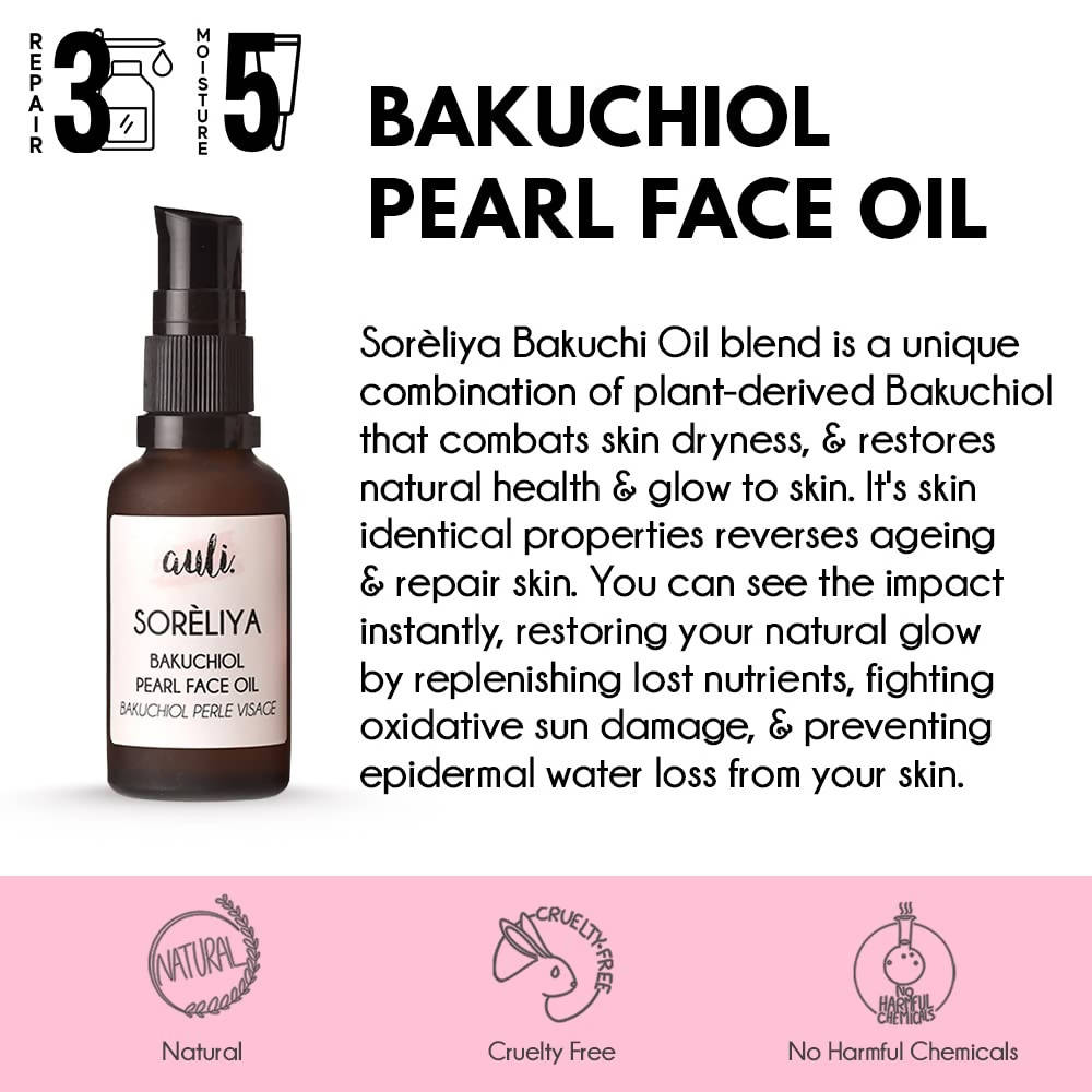 Auli Soreliya Bakuchiol Pearl Anti-Ageing Face Oil | Grocsy