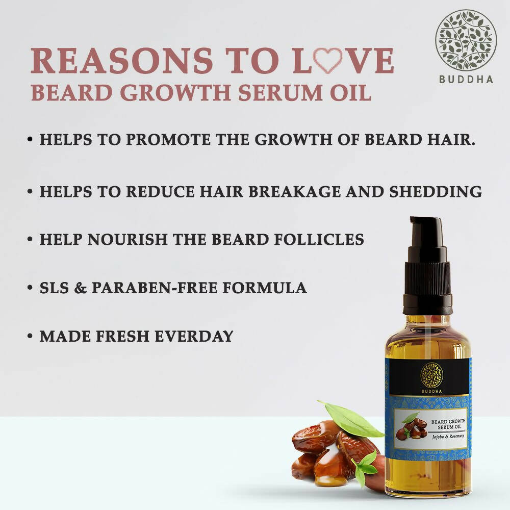 Buddha Natural Beard Growth Oil Serum | Grocsy