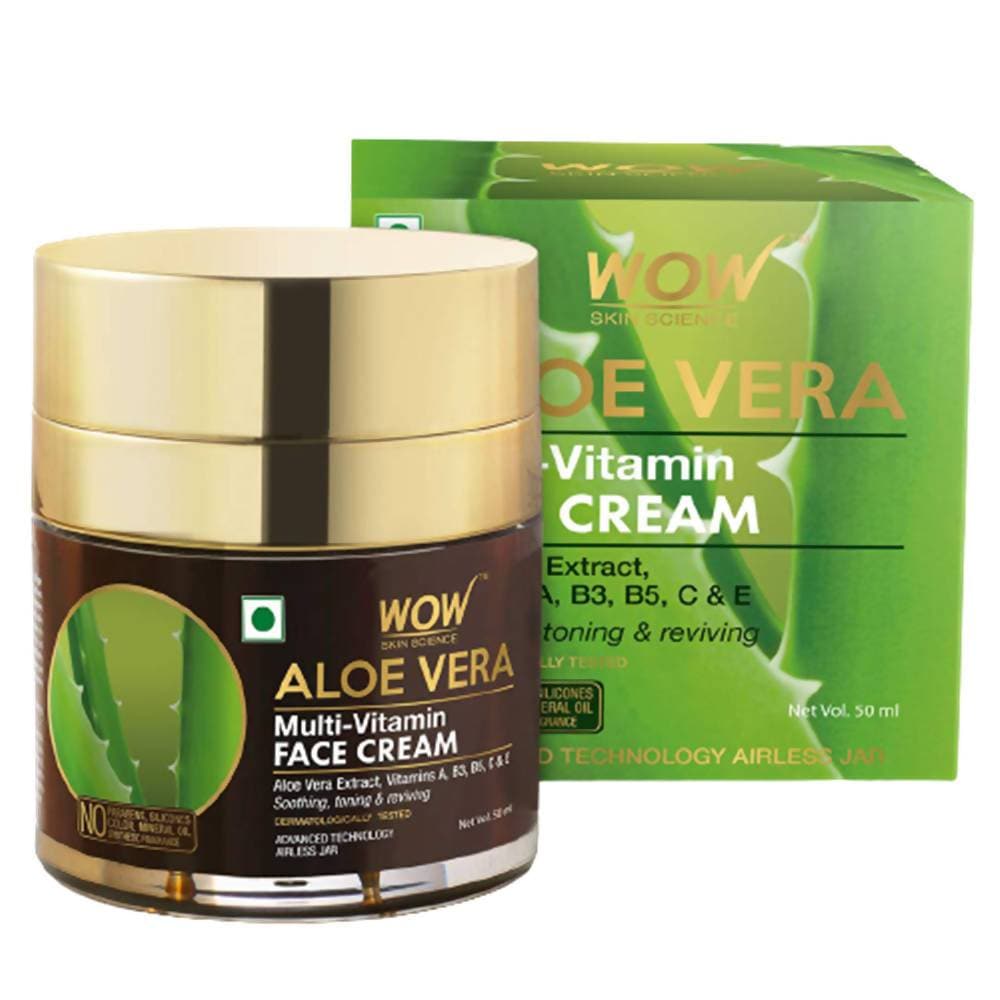 Wow Skin Science Aloe Vera Multi-Vitamin Face Cream | Grocsy