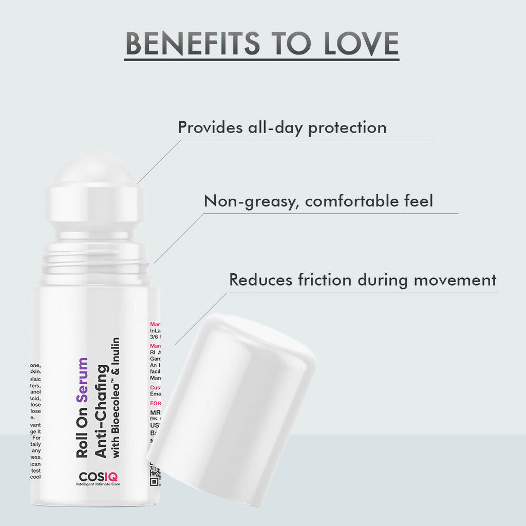 Cos-IQ Anti Chafing Roll-On Serum With Bioecolea & Inulin | Grocsy