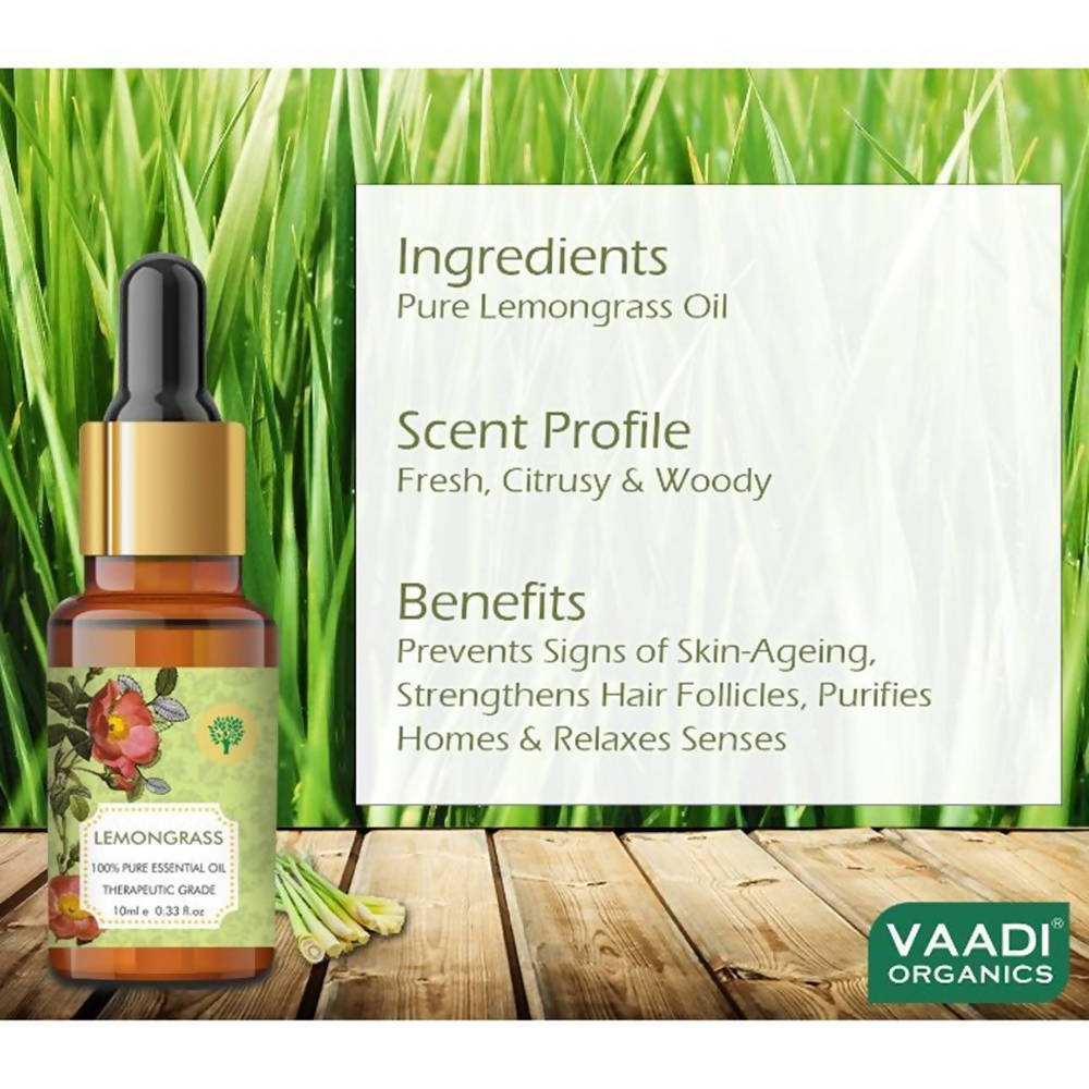 Vaadi Herbals Lemongras Oil Therapeutic Grade | Grocsy