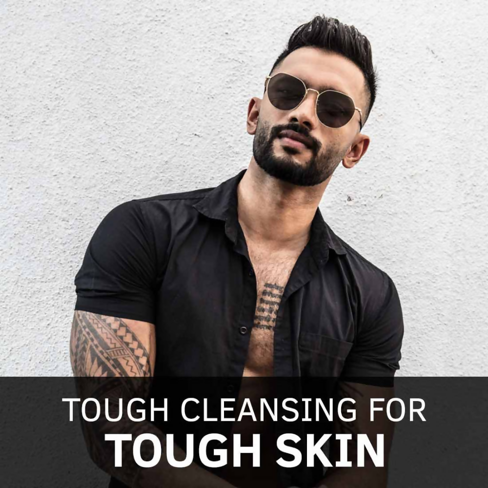 Ustraa Activated Charcoal Face Scrub For Men | Grocsy