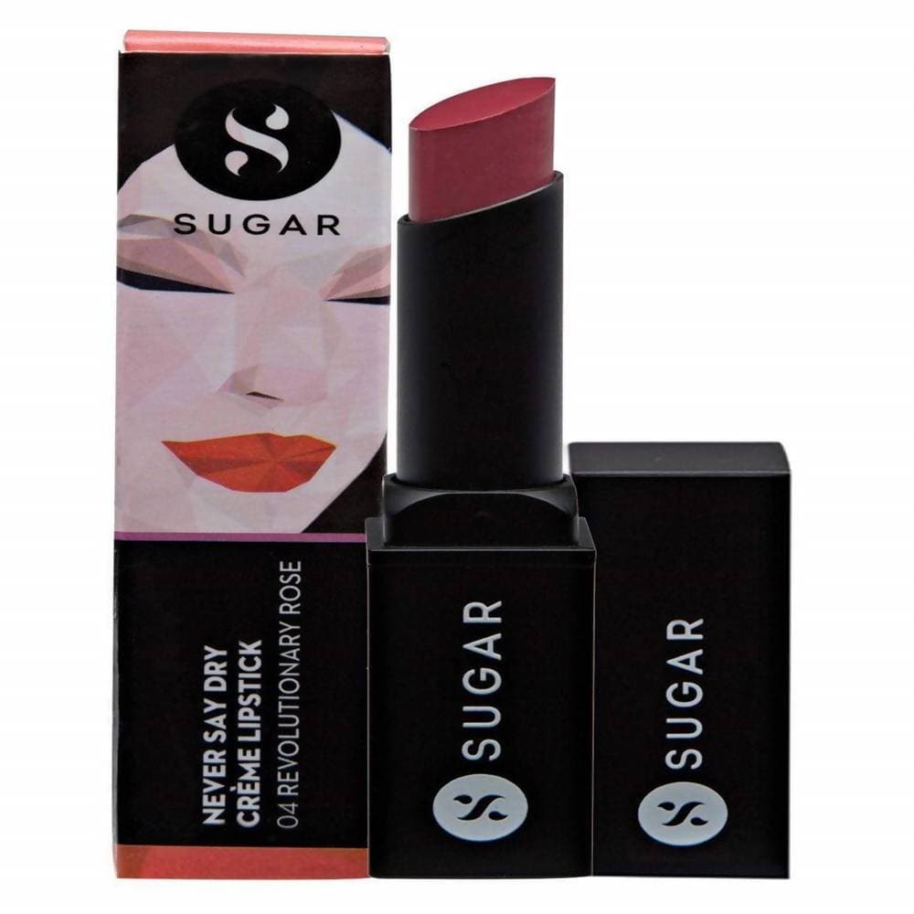 Sugar Never Say Dry Creme Lipstick - Revolutionary Rose (Rose Pink) | Grocsy