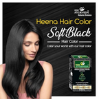 VedicAyurveda Natural Henna hair color Soft Black | Grocsy