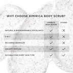 Kimirica Rice Powder Body Scrub Exfoliating + Cleansing For Soft & Smooth Skin | Grocsy
