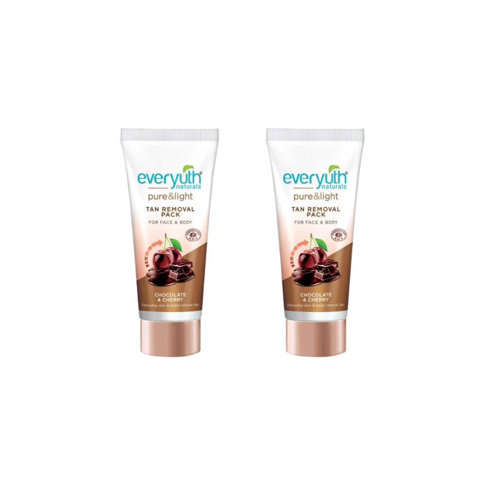 Everyuth Naturals Chocolate And Cherry Tan Removal Face & Body Pack | Grocsy