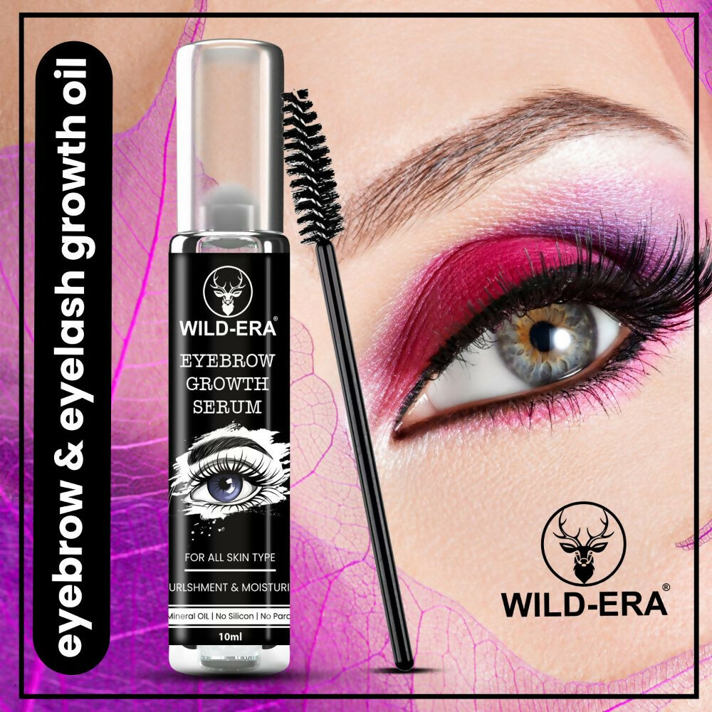 Wildera Eyelash Enhancer Nourishing Eyebrow Lashes Growth EyeLash Hair Growth & Volume Serum With Castor Oil & Vitamin E | Grocsy