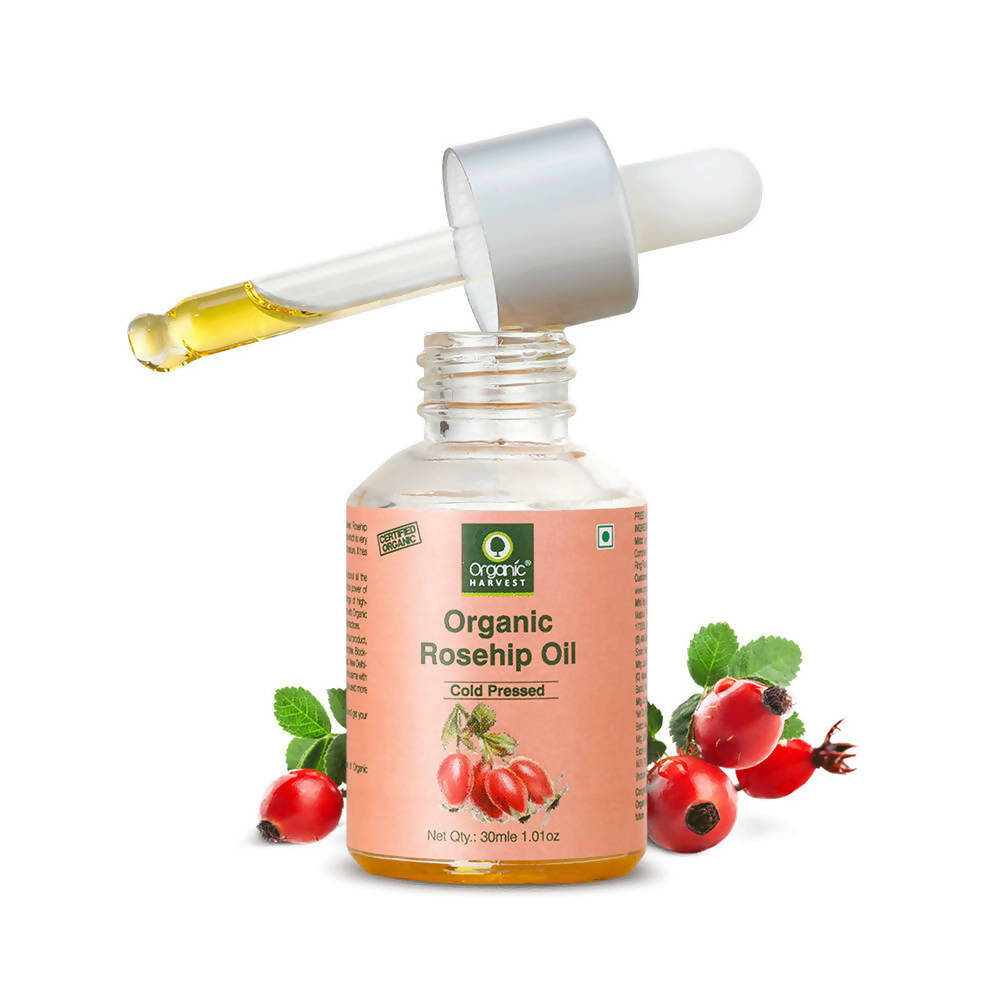 Organic Harvest Cold-Pressed Rosehip Seed Oil | Grocsy