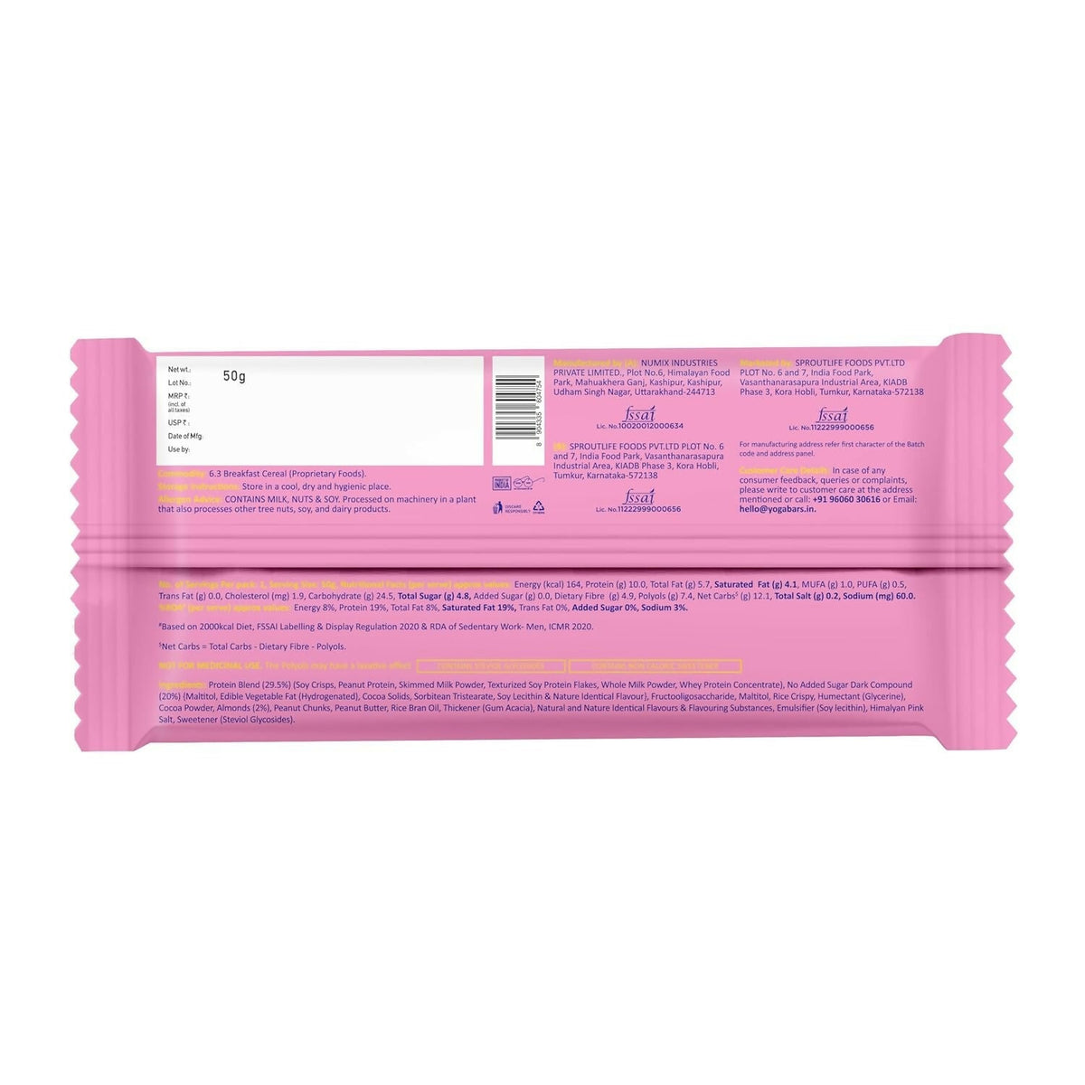 Yoga Bar Dark Chocolate Wafer Bar | Grocsy